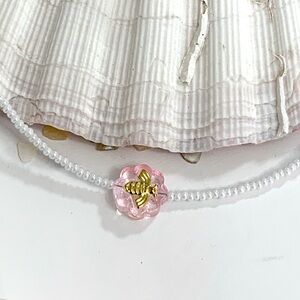 Czech Glass Bee Beaded Necklace
